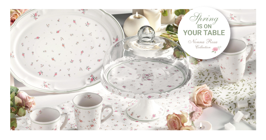 Spring table with Nonna Rosa Collection by Brandani